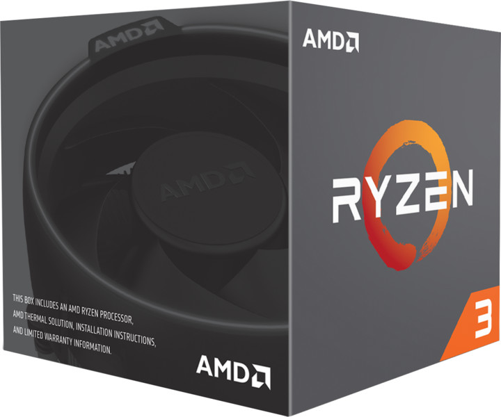 AMD Ryzen 3 1200 s chladičem Wraith Stealth, 12nm
