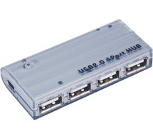 PremiumCord USB 2.0 HUB 4-portový s napájecím adaptérem 5V 2A ku2hub4