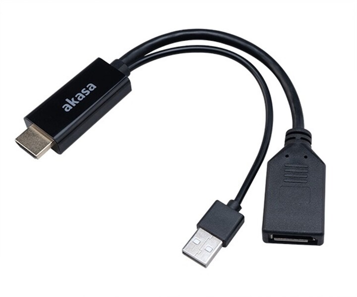 AKASA adaptér HDMI - Displayport, 4K@60Hz, 25cm_24072851