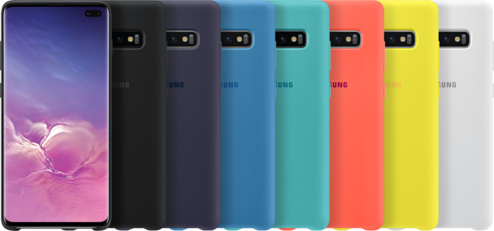 Samsung silikonový zadní kryt pro Samsung G975 Galaxy S10+, černá_1901989405
