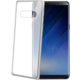 CELLY Laser TPU pouzdro - lemování s matným kovovým efektem pro Samsung Galaxy Note 8, stříbrné