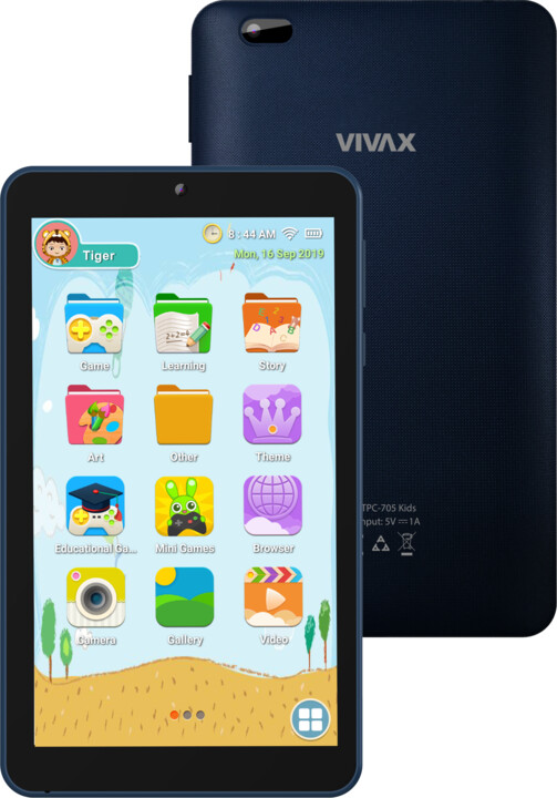 VIVAX tablet TPC-705 Kids, 1GB/16GB, Blue_1296137007