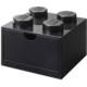 Stolní box LEGO, se zásuvkou, malý (4), černá