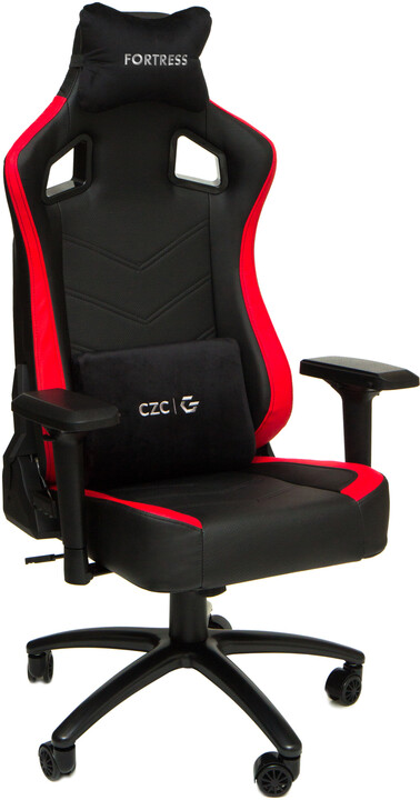 CZC.Gaming Fortress, herní židle, černá/červená_683243229