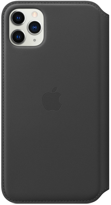 Apple kožené pouzdro Folio na iPhone 11 Pro Max, černá_1873204213