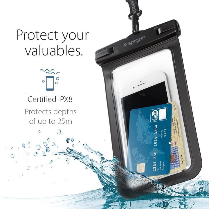 Spigen Velo A600 Waterproof Phone Case, černá