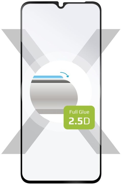 FIXED ochranné sklo Full-Cover pro Motorola Moto E13, lepení přes celý displej, černá_136587102