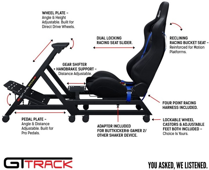 Next Level Racing GTtrack Cockpit, Playstation Edition_1885754824