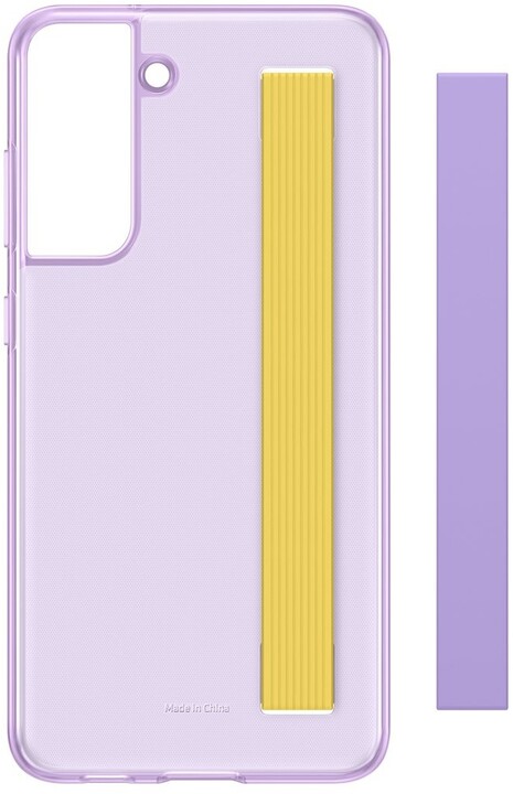 Samsung poloprůhledný zadní kryt s poutkem pro Galaxy S21 FE, fialová_1095190142