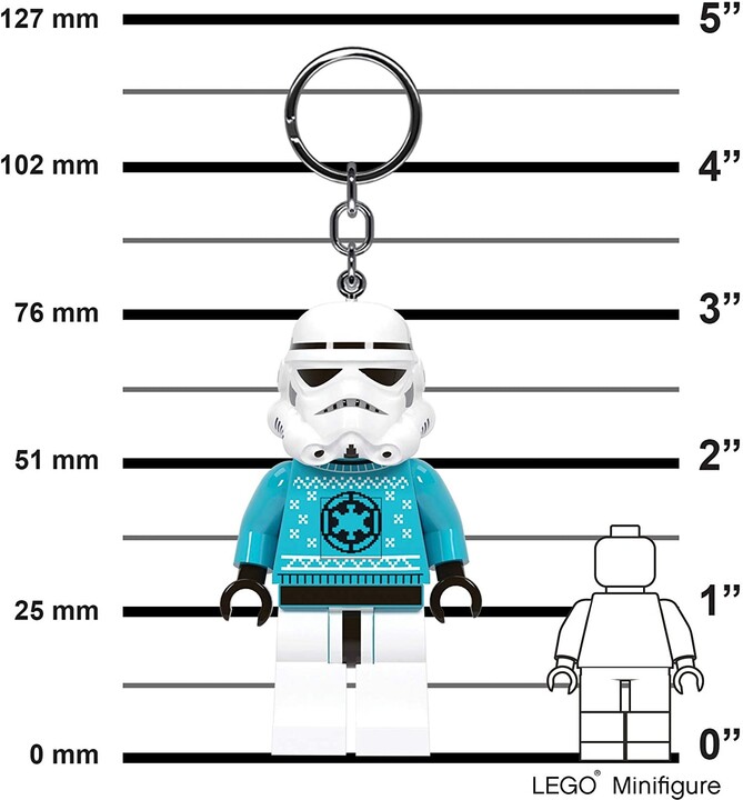 Klíčenka LEGO Star Wars - Stormtrooper ve svetru, svítící figurka_1991462982