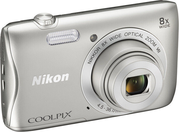 Nikon Coolpix S3700, stříbrná_907154390
