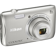Nikon Coolpix S3700, stříbrná + 8GB SD + pouzdro_1201669502