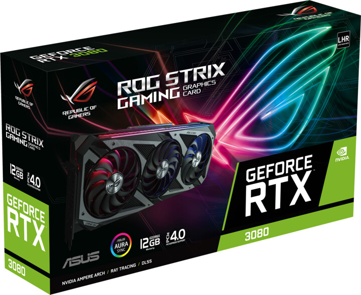 ASUS GeForce ROG-STRIX-RTX3080-12G-GAMING (LHR), 12GB GDDR6X_1913972058