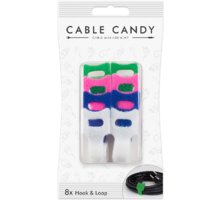 Cable Candy kabelový organizér Hook&amp;Loop, 8ks, různé barvy_1096376915