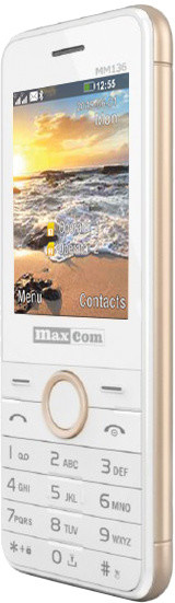 Maxcom MM136, Dual Sim, bílá/zlatá_538119869
