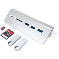 Satechi Type-C Aluminum USB HUB Card Reader, stříbrná_848250681