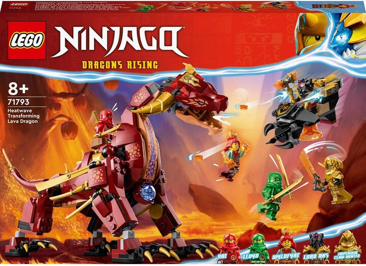 LEGO® NINJAGO® 71793 Heatwave a jeho transformační lávový drak_361935644