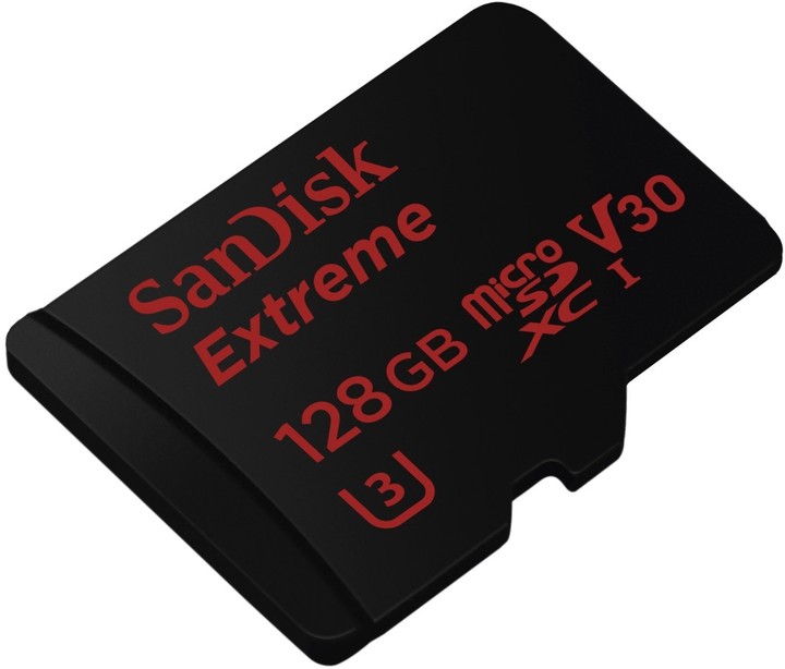 SanDisk Micro SDXC Extreme 128GB 90MB/s UHS-I U3 V30 + SD adaptér_1524748435