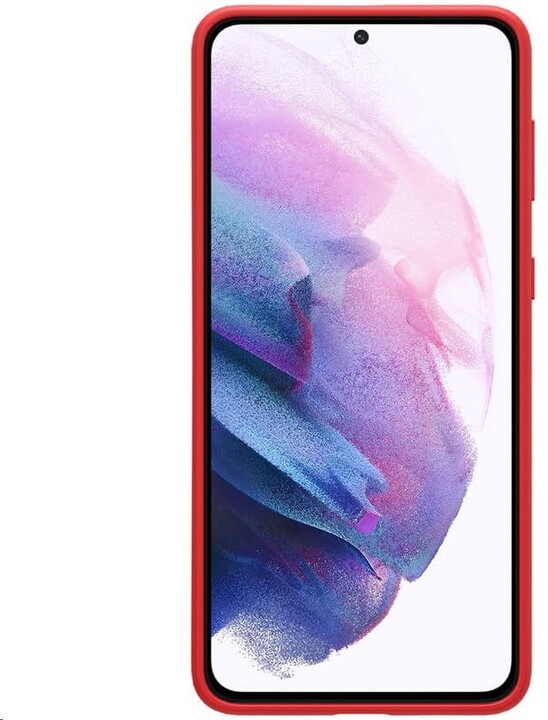 Nillkin silikonové pouzdro Flex Pure Liquid pro Samsung Galaxy S21+, červená_933247393