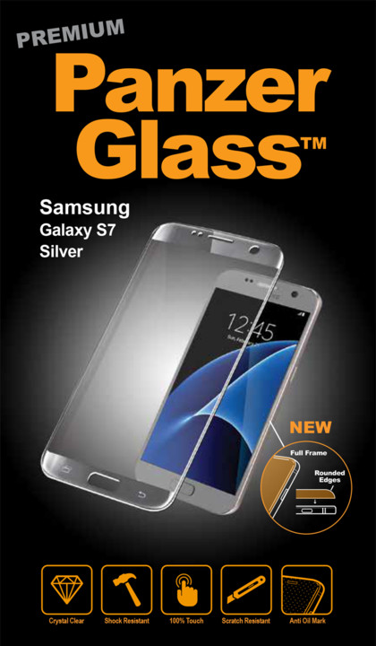 PanzerGlass ochranné sklo na displej pro Samsung S7 Premium, stříbrná_229646270