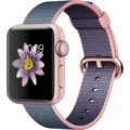 Apple Watch 2 38mm Rose Gold Aluminium Case with Light Pink/Midnight Blue Woven Nylon Band_1160373883