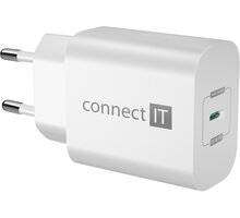 CONNECT IT síťový adaptér Voyager2, USB-C, PD 25W, bílá CWC-2070-WH