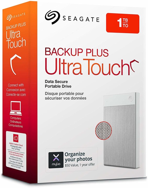 Seagate Backup Plus Ultra Touch - 1TB, bílá_1071695655