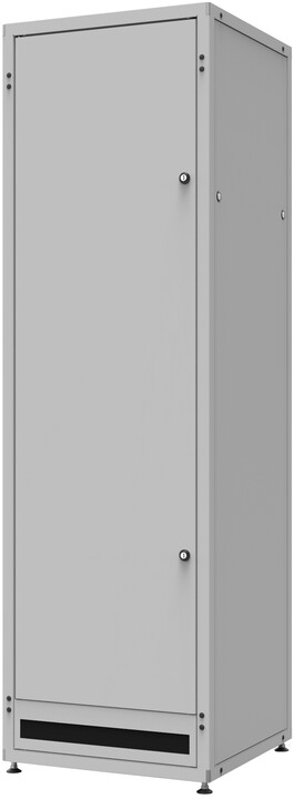 Solarix LC-50 42U, 600x1000 RAL 7035, skleněné dveře, 1-bodový zámek_1417389241