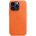 Apple kožený kryt s MagSafe pro iPhone 14 Pro, oranžová_1138994243