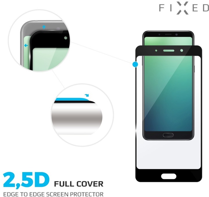 FIXED Full-Cover ochranné tvrzené sklo pro Xiaomi Redmi Note 5, přes celý displej, černé_1110501603