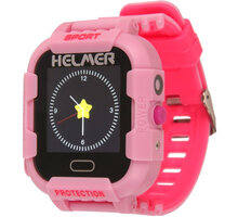 Helmer LK 708 dětské hodinky s GPS lokátorem s možností volání, vodotěsné, nárazuvzdorné růžové_1116504695