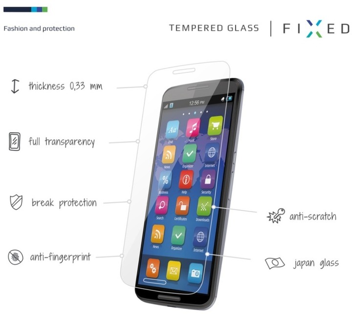 FIXED ochranné tvrzené sklo pro Vodafone Smart Ultra 7, 0.33 mm_934528265