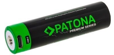 PATONA nabíjecí baterie 18650, Li-lon, 3300mAh, PREMIUM 3,7V, s USB-C nabíjením_750297844