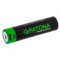 PATONA nabíjecí baterie 18650, Li-lon, 3300mAh, PREMIUM 3,7V, s USB-C nabíjením_750297844