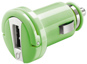 CellularLine mini autonabíječka s USB, 1A, zelená_2133475045
