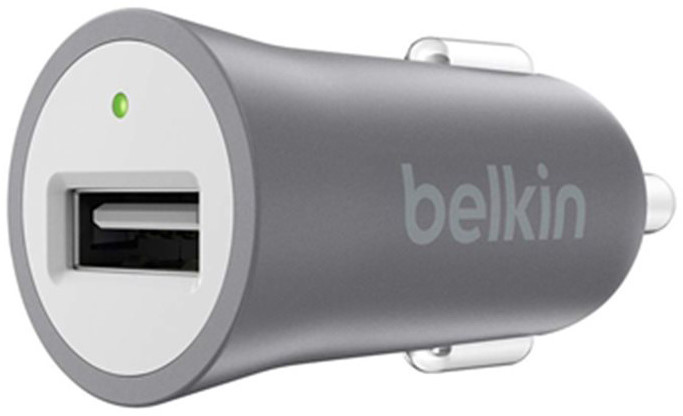 Belkin USB nabíječka MIXIT Metallic do autozásuvky 1x2.4A, šedá_1521619775