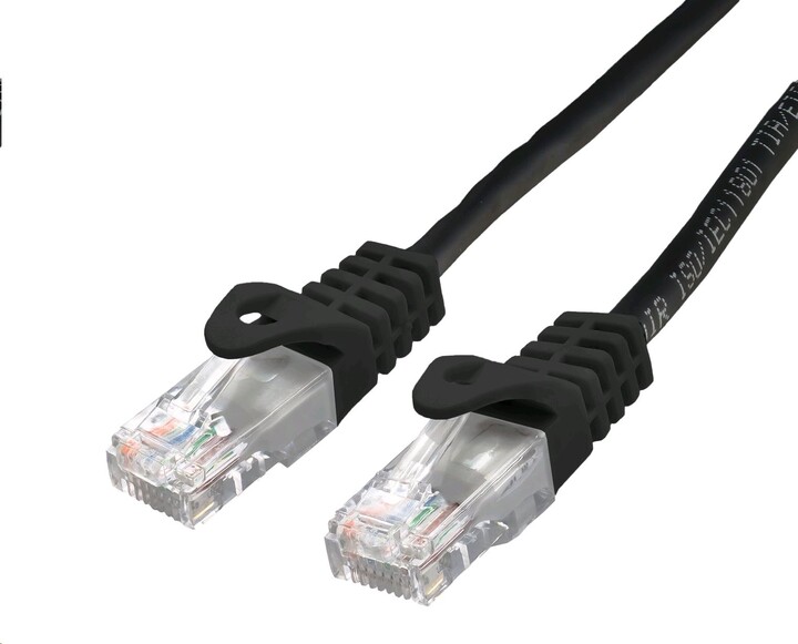 C-TECH kabel patchcord Cat6, UTP, 1m, černá_1409481261