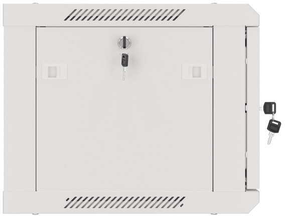Lanberg WF01-6406-00S, nástěnný rozvaděč, 6U/600x450, plechové dveře, šedá_2093834217