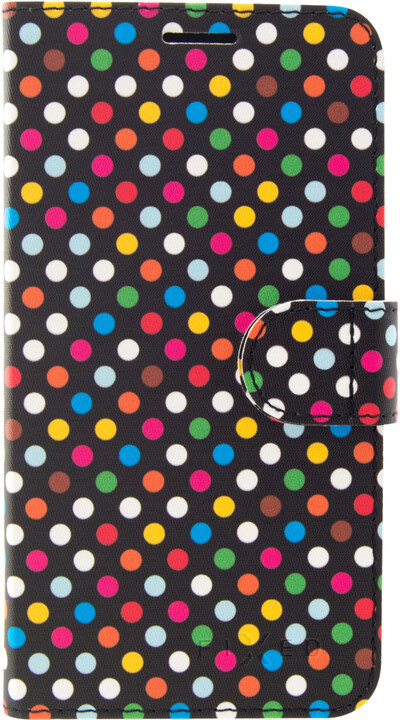 FIXED FIT pouzdro typu kniha pro Huawei P20 Lite, motiv Rainbow Dots_806234049