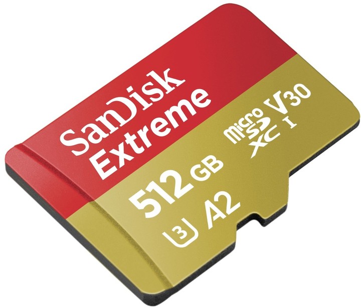 SanDisk Micro SDXC Extreme 512GB 160MB/s A2 UHS-I U3 V30 + SD adaptér_1095032494