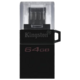 Kingston DataTraveler microDuo 3 G2 - 64GB, černá