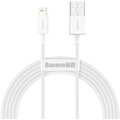 BASEUS kabel Superior Series USB-A - Lightning, rychlonabíjecí, 2.4A, 2m, bílá_811514081