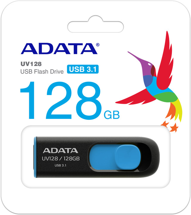 ADATA UV128 128GB černá/modrá_684394771