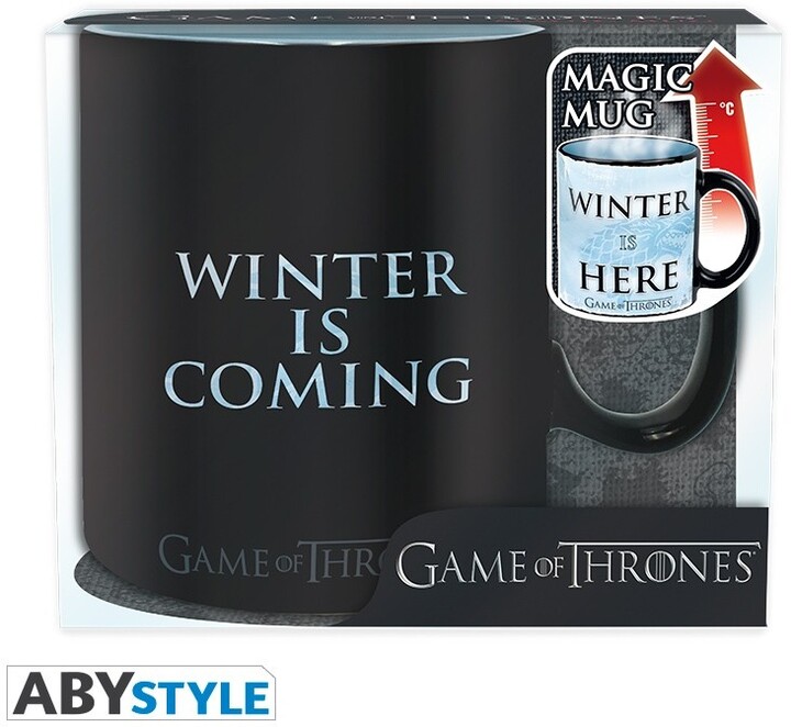 Hrnek Game of Thrones - Winter is here, měnící se, 460 ml_1343859628
