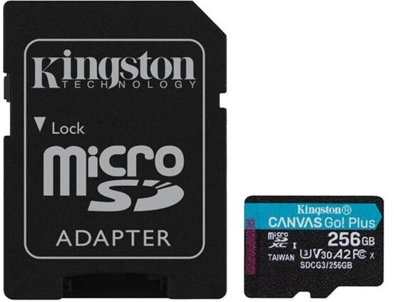 Kingston Micro SDXC Canvas Go! Plus 256GB 170MB/s UHS-I U3 + adaptér_253051956
