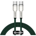 BASEUS kabel Cafule USB-C - USB-C, nabíjecí, datový, 100W, 1m, zelená_1323224086