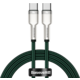 BASEUS kabel Cafule USB-C - USB-C, nabíjecí, datový, 100W, 1m, zelená