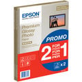 Epson Foto papír Premium Glossy, A4, 2x15 ks, 255g/m2, lesklý Poukaz 200 Kč na nákup na Mall.cz