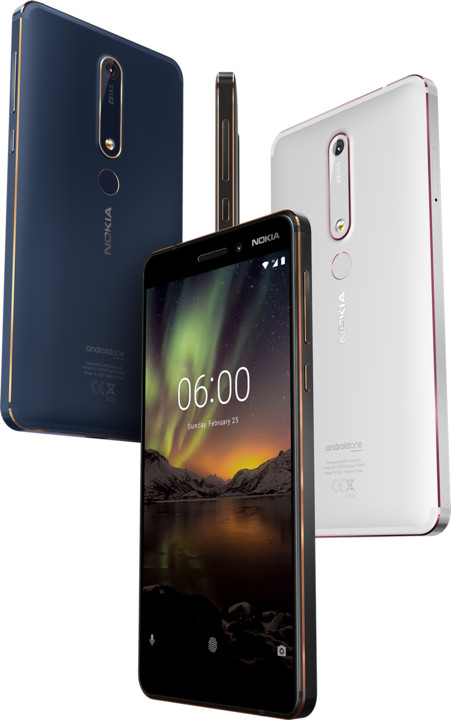 Nokia 6.1 2018, Single Sim, 32GB, bílá_827801237