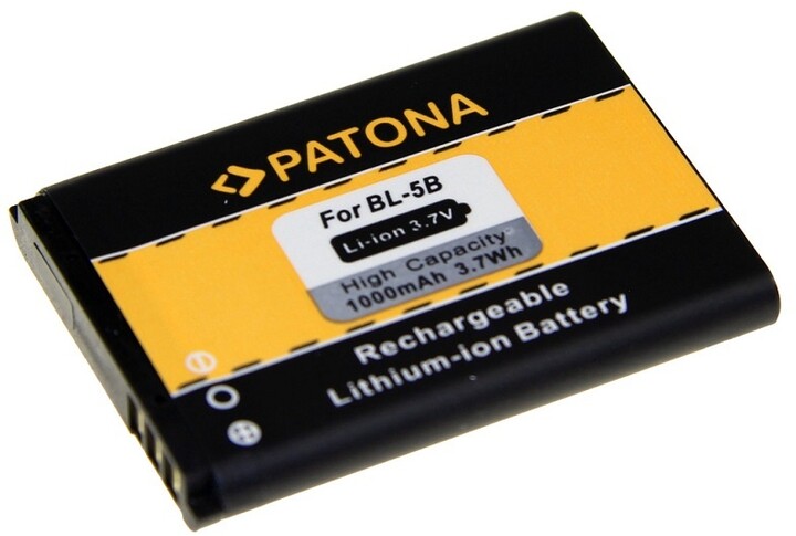 Patona baterie pro Nokia BL-5B 1000mAh 3,7V Li-Ion_1390516727